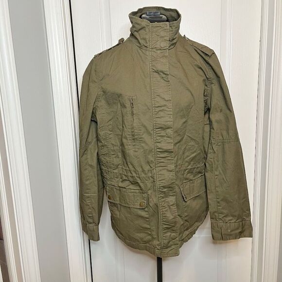 Love Tree Anorak Cargo Military Safari Utility Field Hooded Full Zip Jacket - Picture 1 of 16